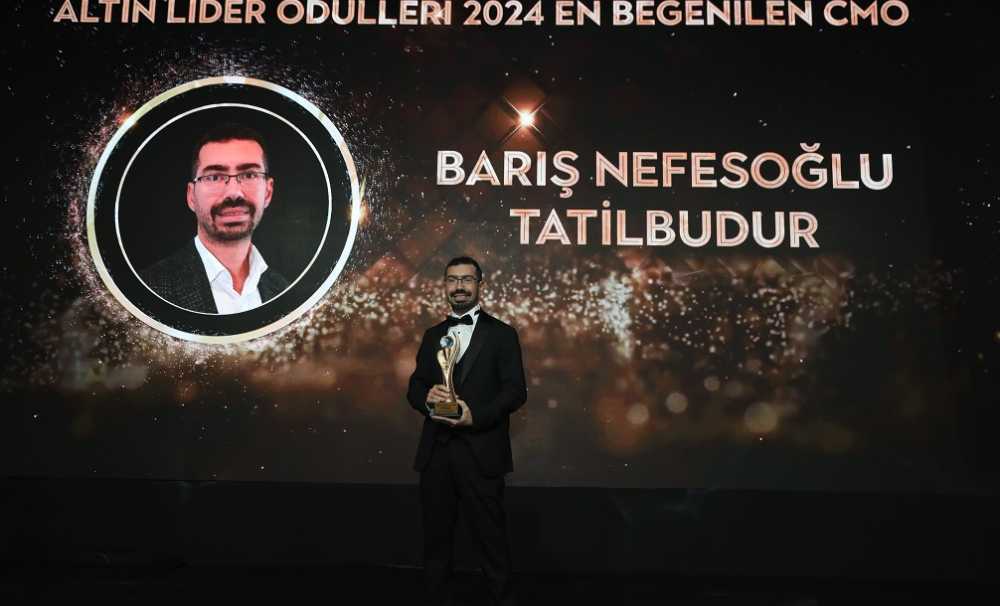  TatilBudur CMO’su Barış Nefesoğlu (CMO) kategorisinde ödüle layık görüldü.