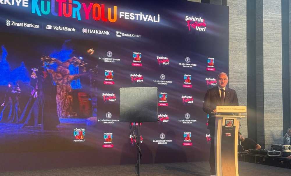 Türkiye Kültür Yolu Festivali İstanbul lansmanı Atatürk Kültür Merkezinde yapıldı