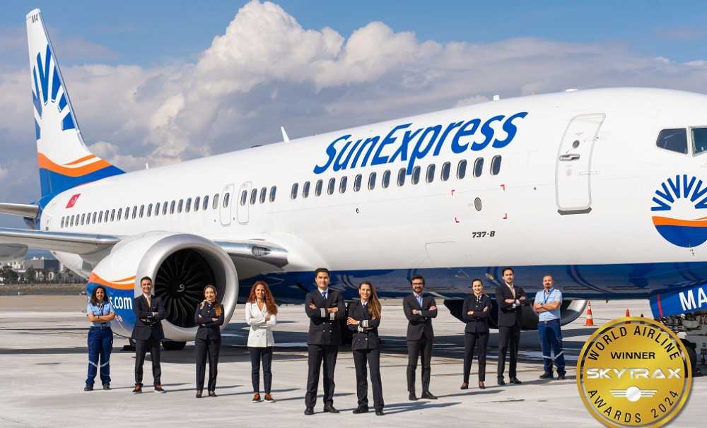 SunExpress, 2024’te de “Avrupa’nın En İyi Tatil Hava Yolu” seçildi.